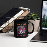 Play It Loud Black Glossy Mug - Beyond T-shirts